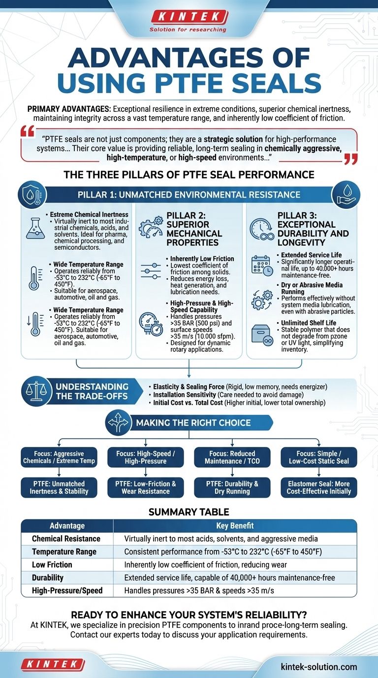 What are the main advantages of using PTFE seals? Superior Performance for Demanding Applications Visual Guide