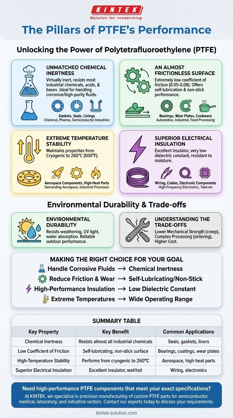 What are the main properties of PTFE? Unlocking Versatility for Harsh Environments Visual Guide