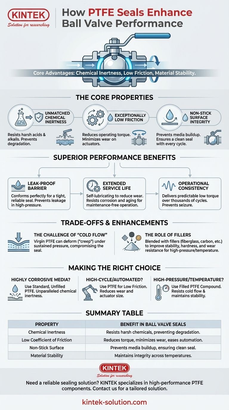 In che modo le guarnizioni in PTFE migliorano le prestazioni di tenuta nelle valvole a sfera? Ottenere una tenuta superiore a prova di perdite Guida Visiva