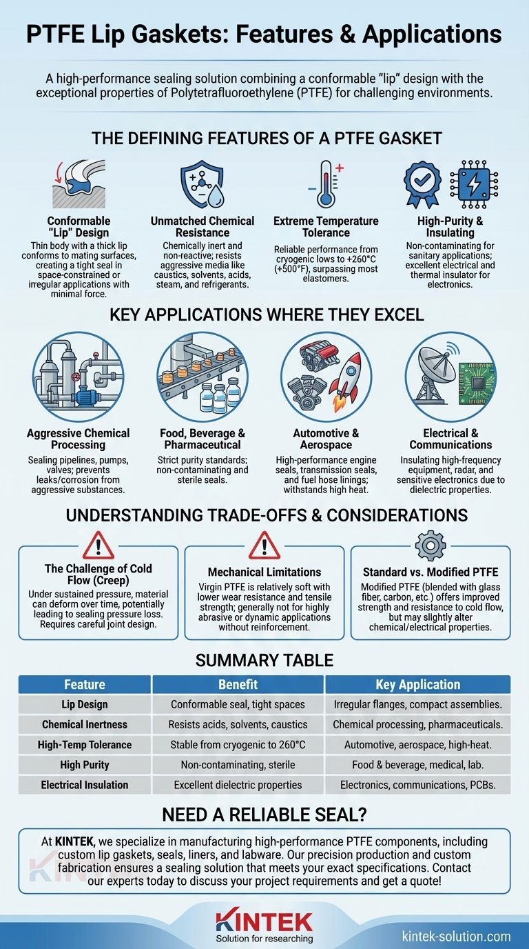 PTFEリップガスケットの特徴と用途とは？過酷な環境下でのシーリングガイド ビジュアルガイド