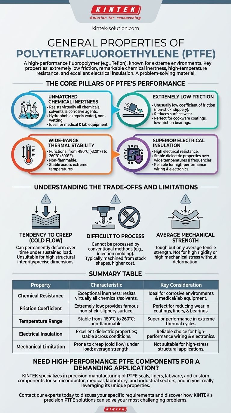 Каковы общие свойства Политетрафторэтилена (ПТФЭ)? Освойте его сильные стороны и ограничения Визуальное руководство