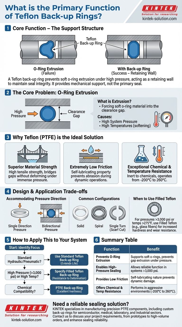 테프론 백업 링의 주요 기능은 무엇입니까? 고압 시스템에서 O-링 돌출 방지 시각적 가이드