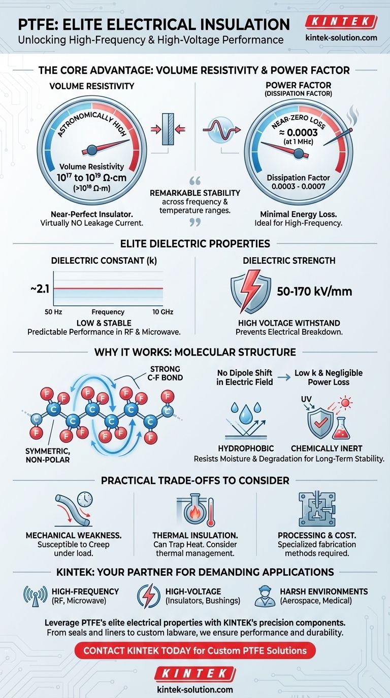 PTFEの体積抵抗率と力率（パワーファクター）は？究極の電気絶縁体を発見する ビジュアルガイド