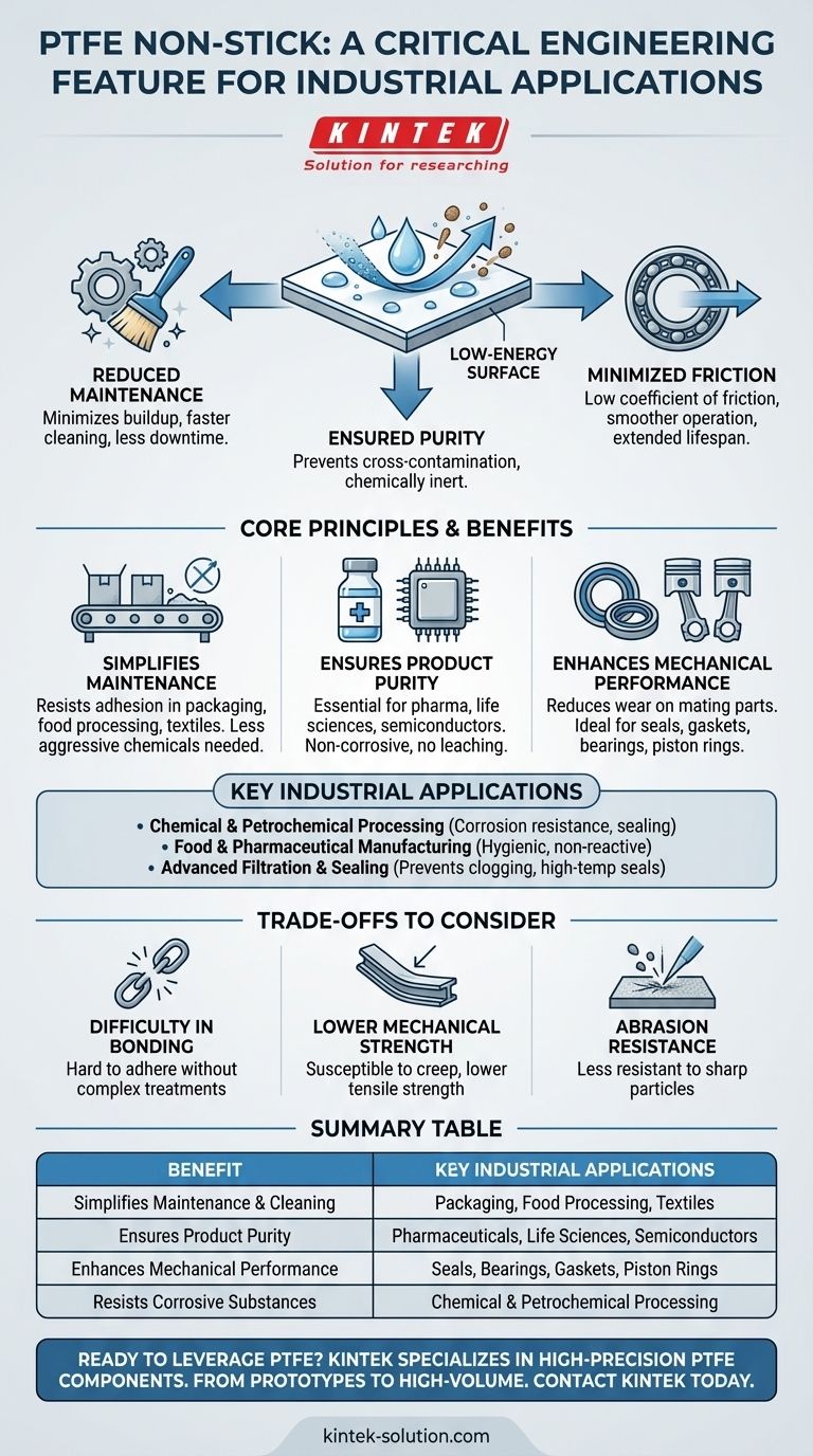 PTFEの非粘着性は、産業用途にどのような利益をもたらしますか？効率と純度の向上 ビジュアルガイド