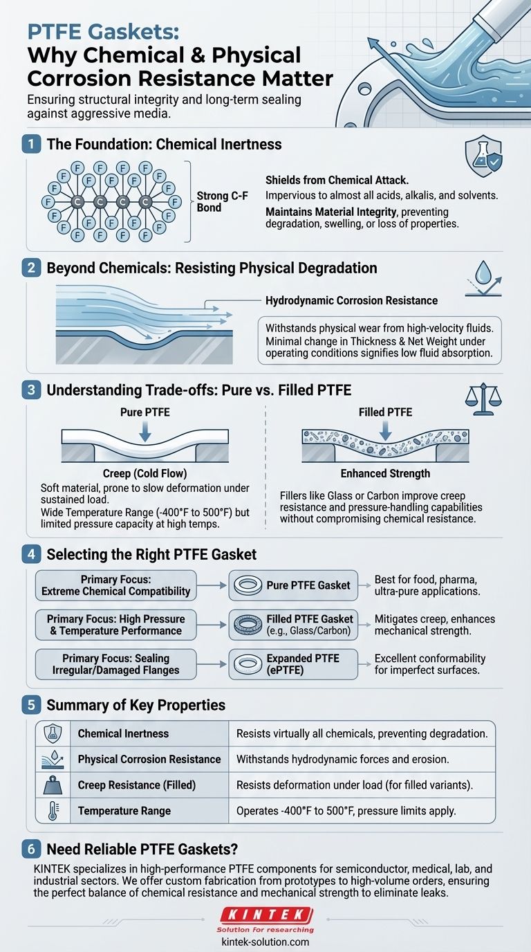 PTFE 개스킷 원자재에 대한 화학적 및 물리적 부식 저항성이 중요한 이유는 무엇입니까? 장기적인 씰링 신뢰성 보장 시각적 가이드