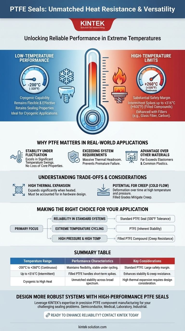 Wie hoch ist die Hitzebeständigkeit von PTFE-Dichtungen? Hält -200°C bis 260°C für unübertroffene Zuverlässigkeit stand Visuelle Anleitung