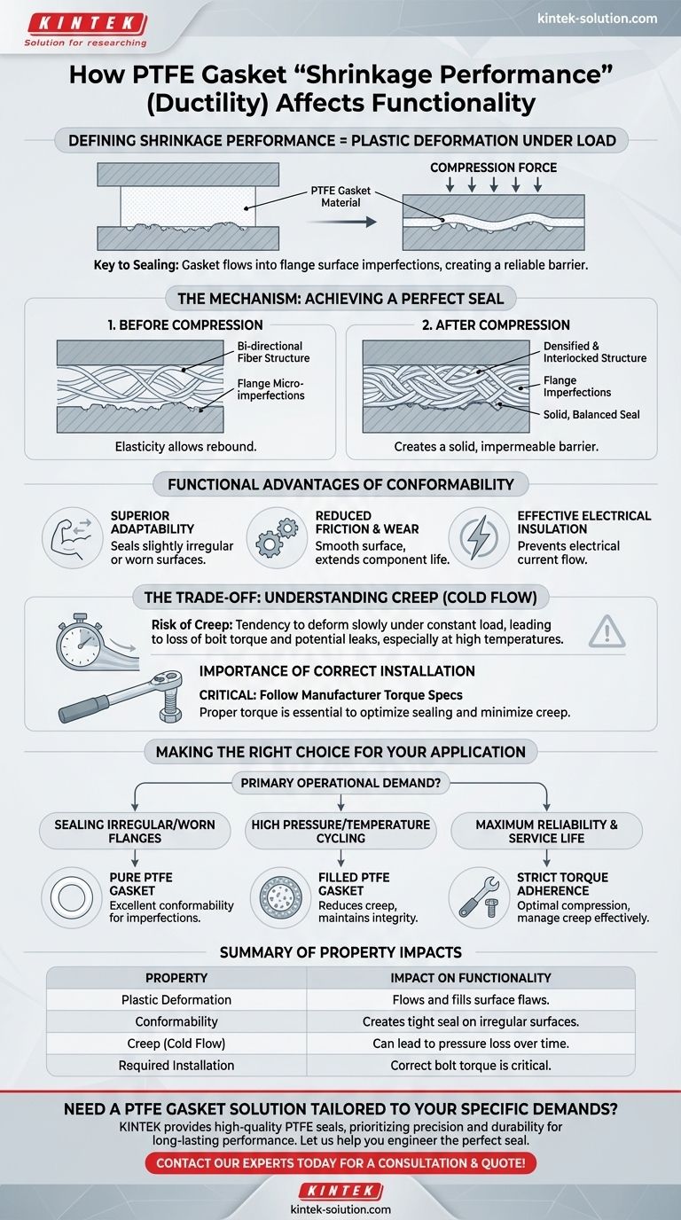 PTFE 개스킷의 수축 성능은 기능에 어떤 영향을 미칩니까? 완벽하고 누출 없는 밀봉을 보장합니다. 시각적 가이드