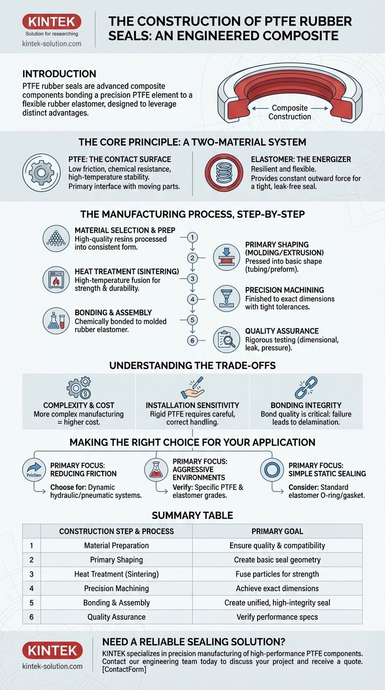 Como são construídas as vedações de borracha de PTFE? Engenharia de Precisão para Vedação de Alto Desempenho Guia Visual