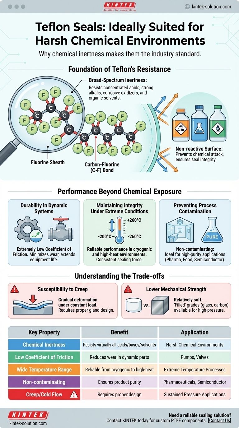Por que as vedações de Teflon são ideais para ambientes químicos agressivos? Resistência Química e Confiabilidade Incomparáveis Guia Visual