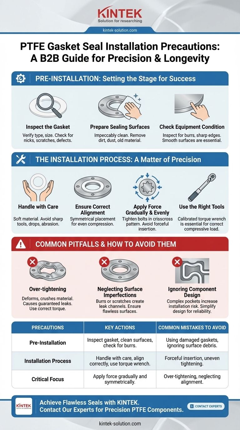 PTFE 개스킷 씰 설치 시 취해야 할 예방 조치는 무엇입니까? 완벽하고 누출 없는 씰을 보장하십시오 시각적 가이드