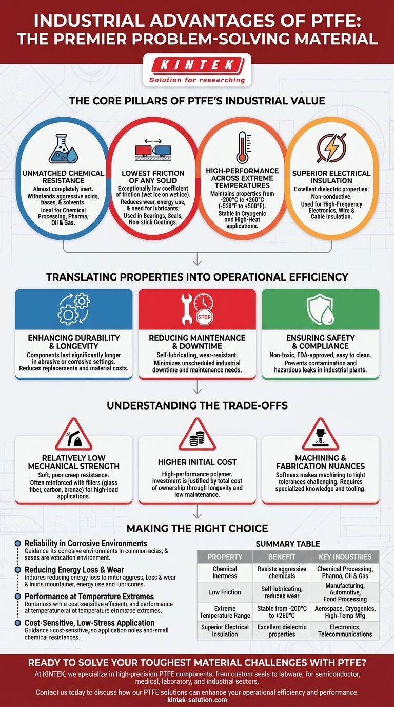 What industrial advantages does PTFE offer? Achieve Unmatched Reliability in Harsh Environments Visual Guide