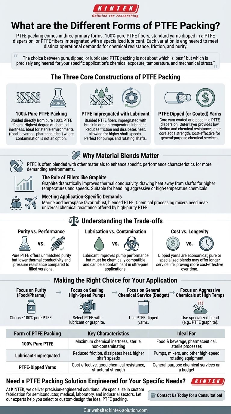 Quais são as diferentes formas de gaxeta de PTFE? Escolha a Vedação Certa para o Seu Equipamento Guia Visual