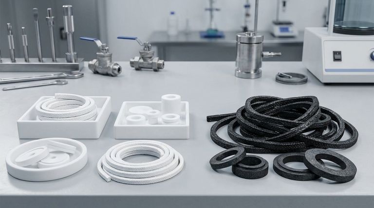 Quelles sont les différences de couleur entre les garnitures en PTFE et en graphite ? Choisissez le bon matériau pour votre application