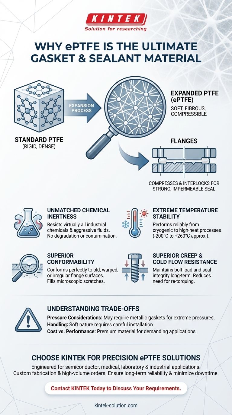 ¿Qué hace que el PTFE expandido sea adecuado para juntas y sellos? Logre un sello hermético en aplicaciones exigentes Guía Visual