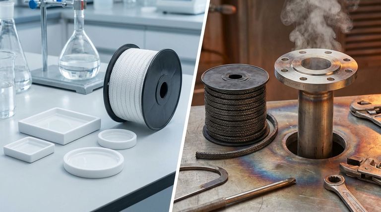 在聚四氟乙烯（PTFE）和石墨编织填料之间进行选择时，应考虑哪些因素？为您的应用选择正确的密封件