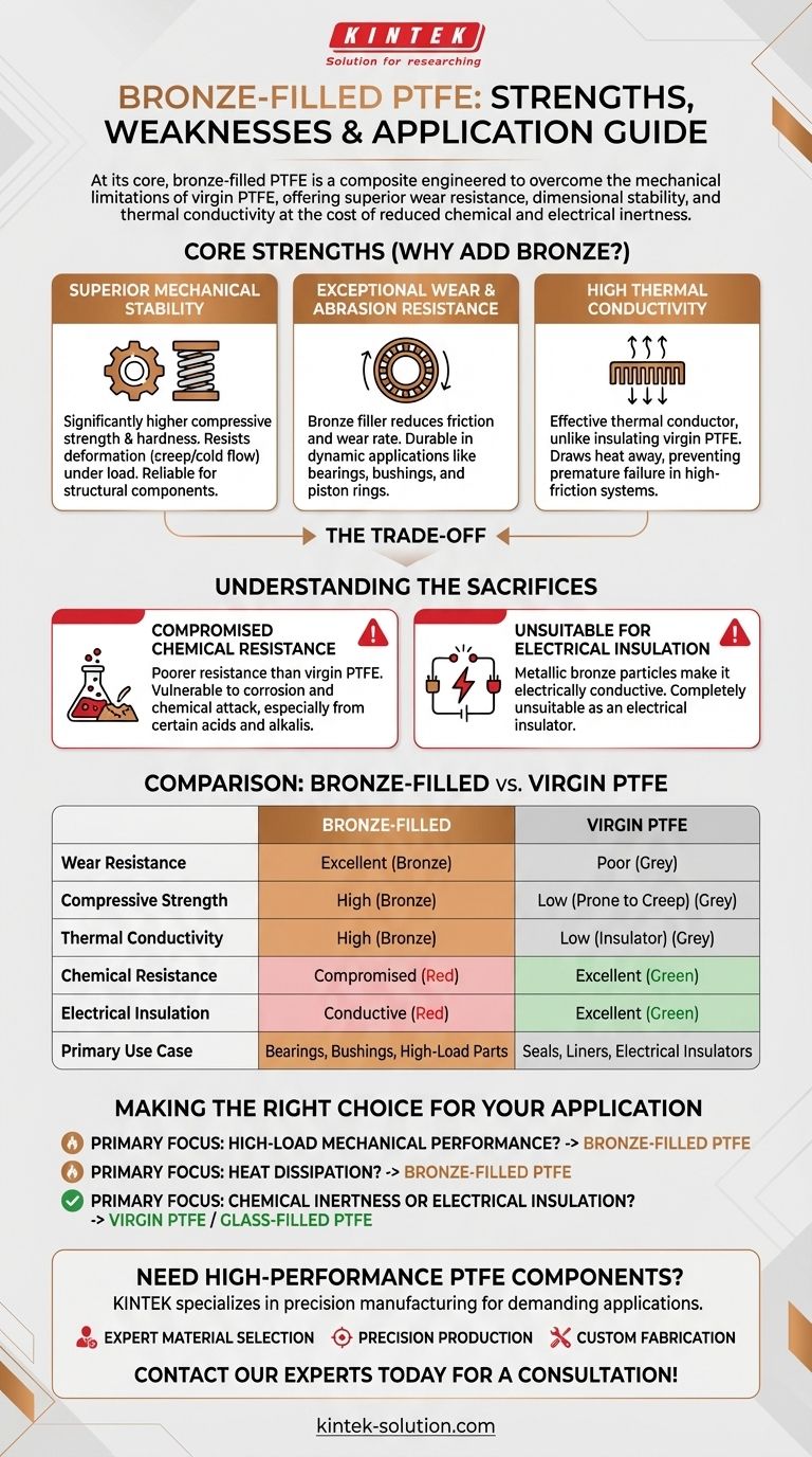 Каковы сильные и слабые стороны фторопласта, наполненного бронзой? Повышение производительности в сложных условиях эксплуатации Визуальное руководство