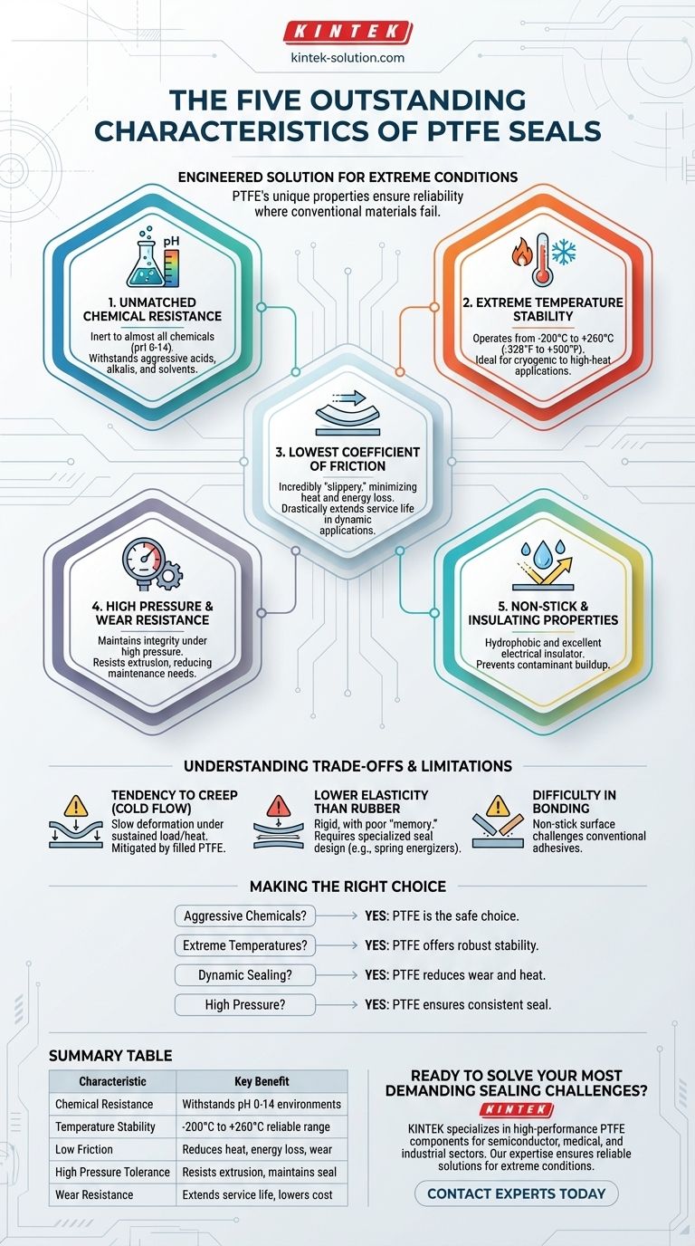 Quais são as cinco características notáveis das vedações de PTFE? Projetadas para Desempenho Extremo Guia Visual