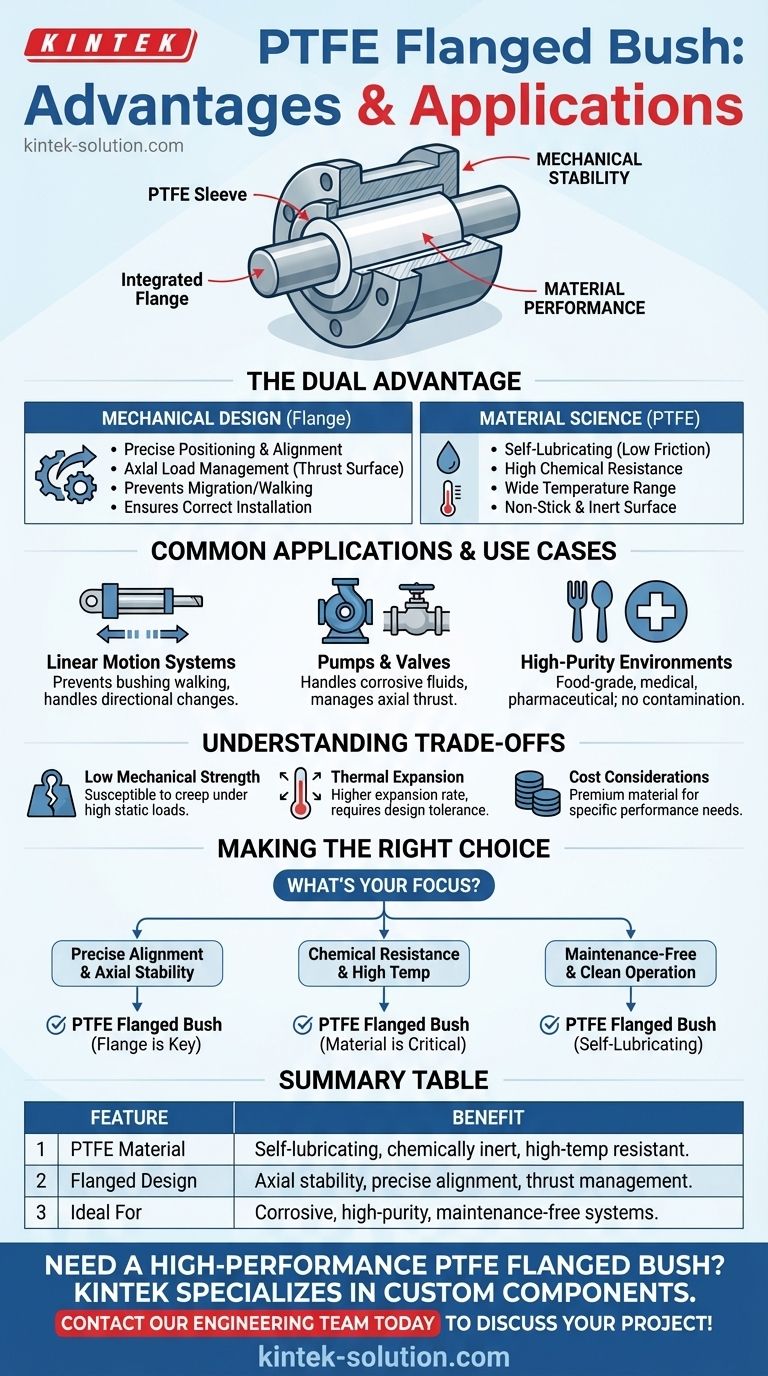 PTFE 플랜지 부싱이란 무엇이며 그 장점은 무엇입니까? 까다로운 응용 분야에서 뛰어난 성능을 달성하십시오. 시각적 가이드