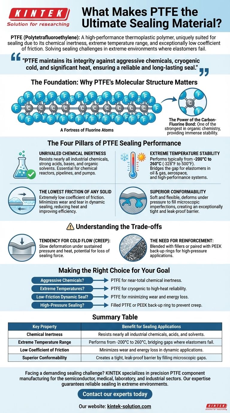 Qu'est-ce que le PTFE et qu'est-ce qui le rend adapté aux applications d'étanchéité ? Résolvez les défis d'étanchéité extrêmes Guide Visuel