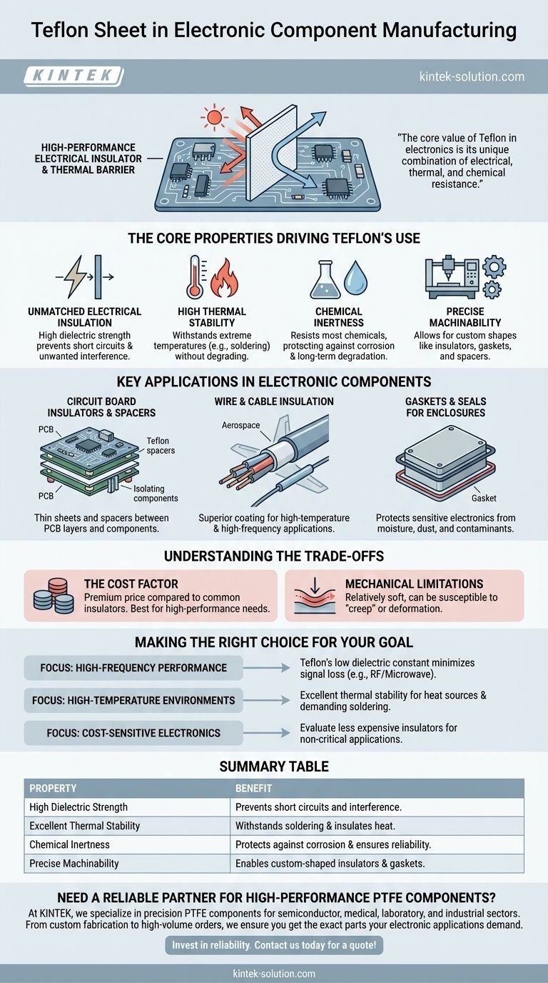 كيف يتم استخدام صفائح التفلون في تصنيع المكونات الإلكترونية؟ دليل العزل عالي الأداء دليل مرئي