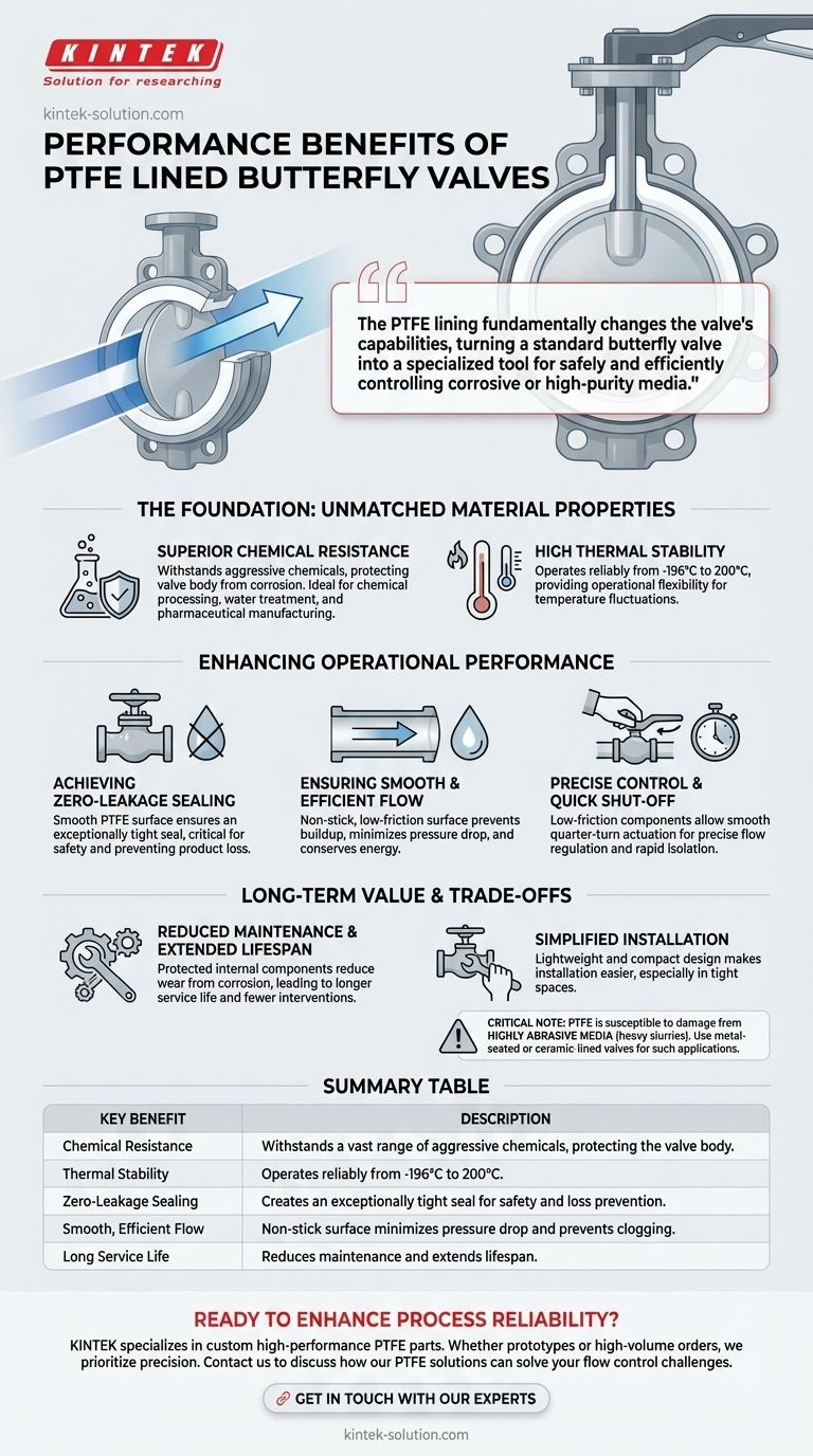 Каковы преимущества в производительности запорных клапанов с футеровкой из ПТФЭ? Обеспечьте превосходную коррозионную стойкость и нулевую утечку Визуальное руководство