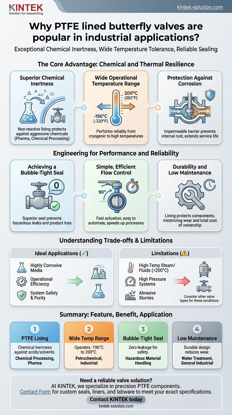 Why are PTFE lined butterfly valves popular in industrial applications? Unmatched Chemical Resistance & Reliability Visual Guide
