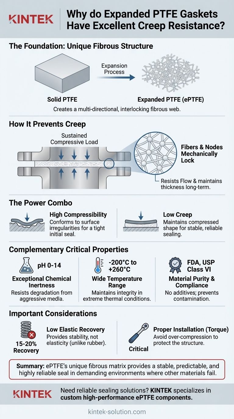 なぜエクスパンデッドPTFEガスケットは優れたクリープ耐性を持つのでしょうか？長期的なシール信頼性を解き明かす ビジュアルガイド