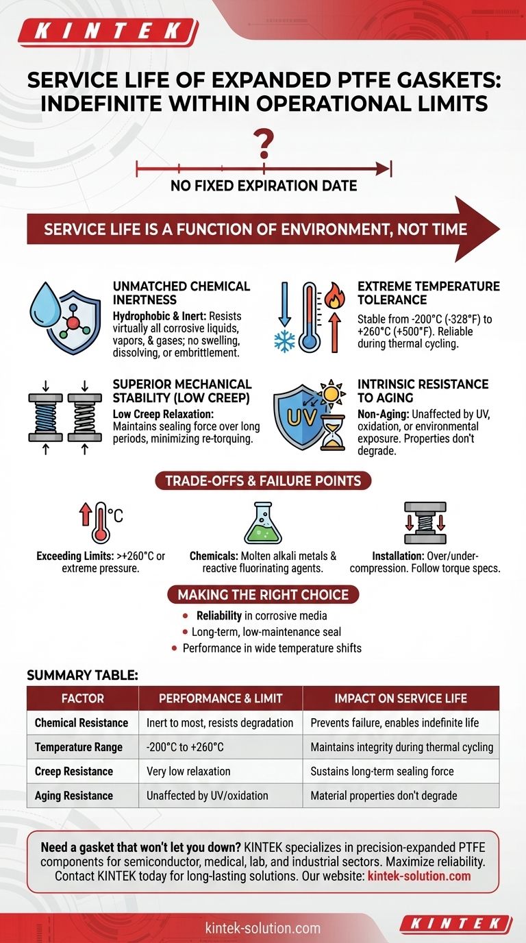 What is the expected service life of expanded PTFE gaskets? Maximize Sealing Longevity in Harsh Environments Visual Guide