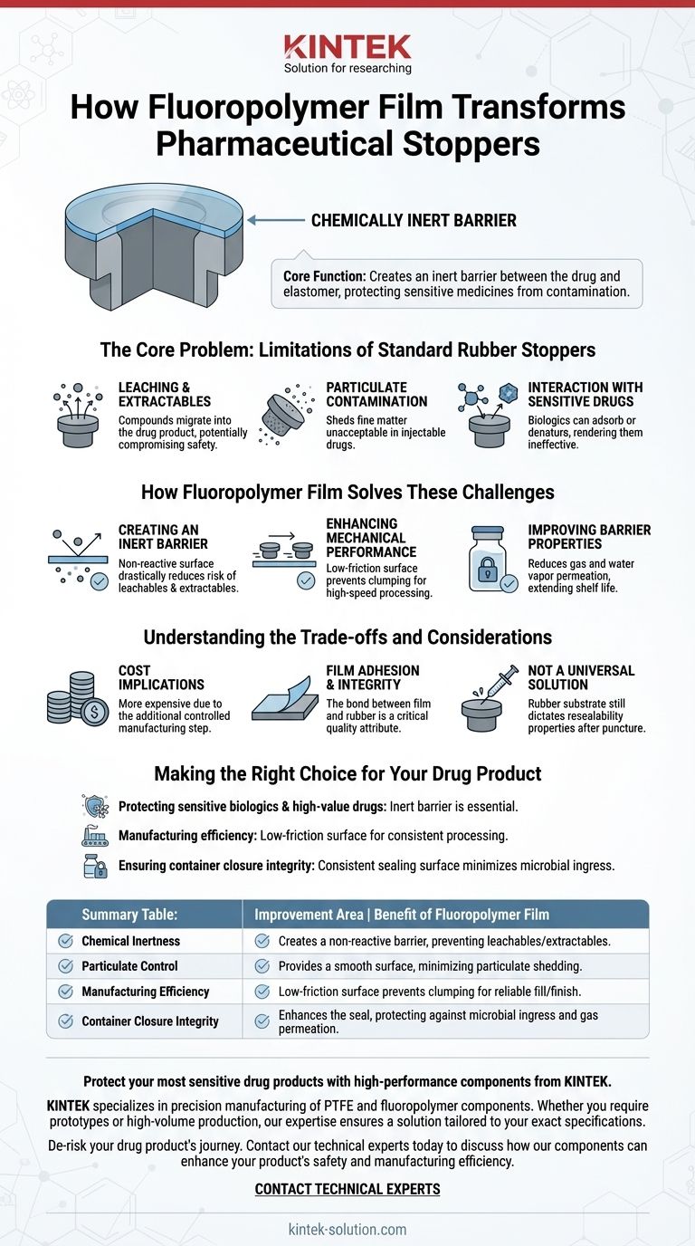 将氟聚合物薄膜应用于药用塞子如何提高药品的安全性和稳定性？ 图解指南