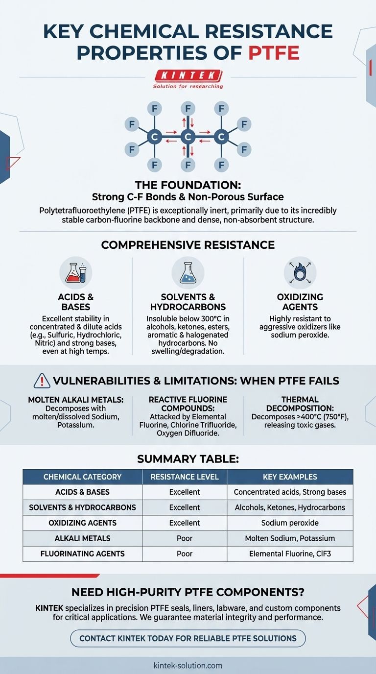 PTFE의 주요 내화학성은 무엇인가요? 거의 보편적인 비활성을 알아보세요 시각적 가이드