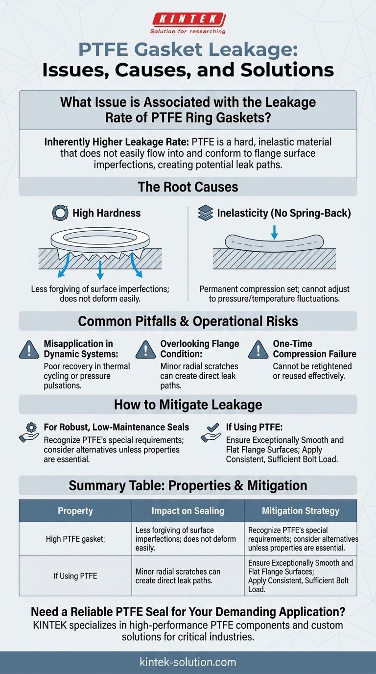 PTFEリングガスケットの漏れ率に関連する問題は何ですか？本質的なシール課題の克服 ビジュアルガイド