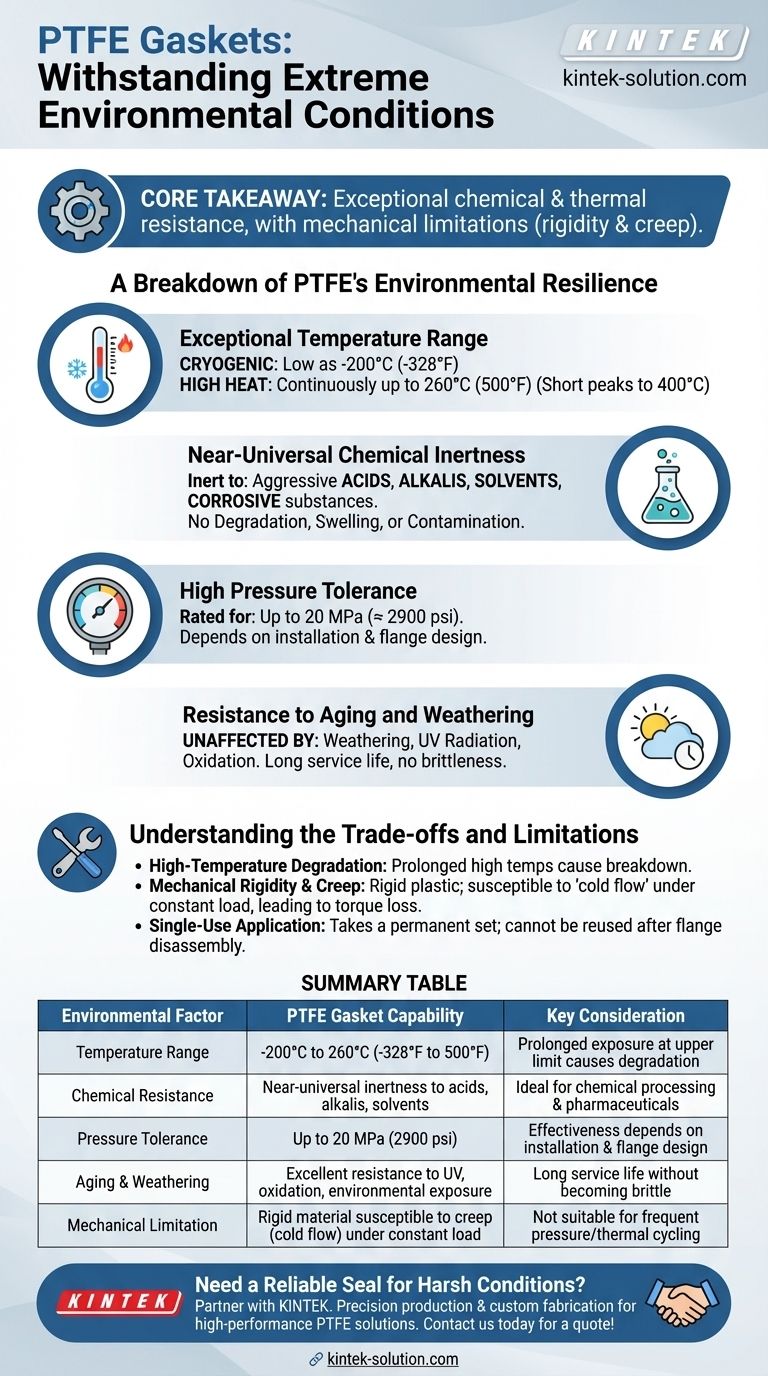 Quali condizioni ambientali possono sopportare le guarnizioni in PTFE? Affrontare temperature estreme e sostanze chimiche Guida Visiva