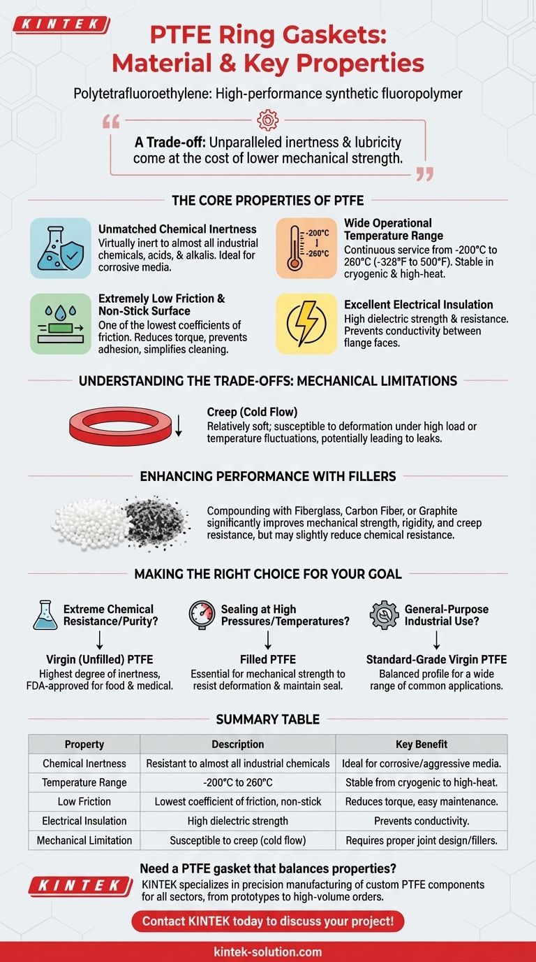 What material are PTFE ring gaskets made from? Unlock Superior Chemical & Thermal Sealing Visual Guide