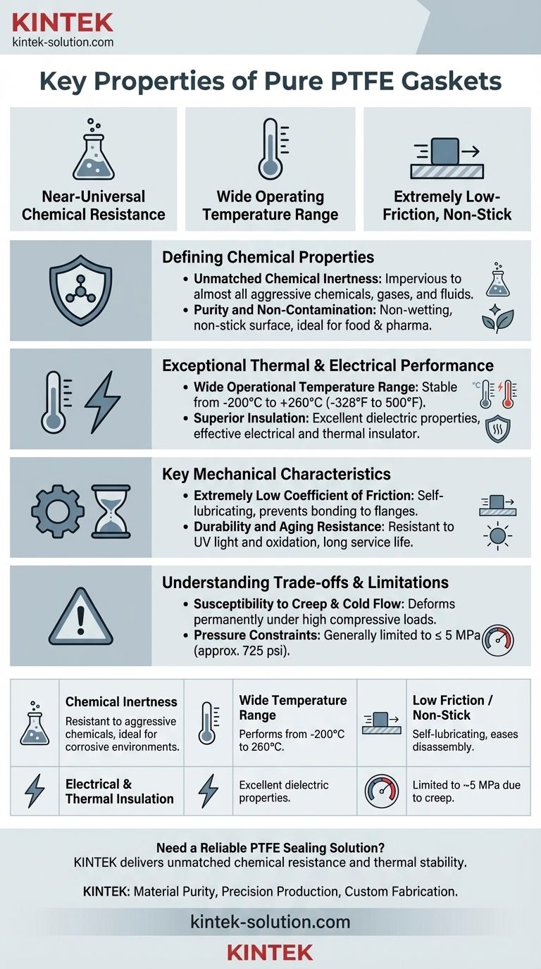 纯PTFE垫片的关键特性是什么？无与伦比的耐化学性和耐热性 图解指南