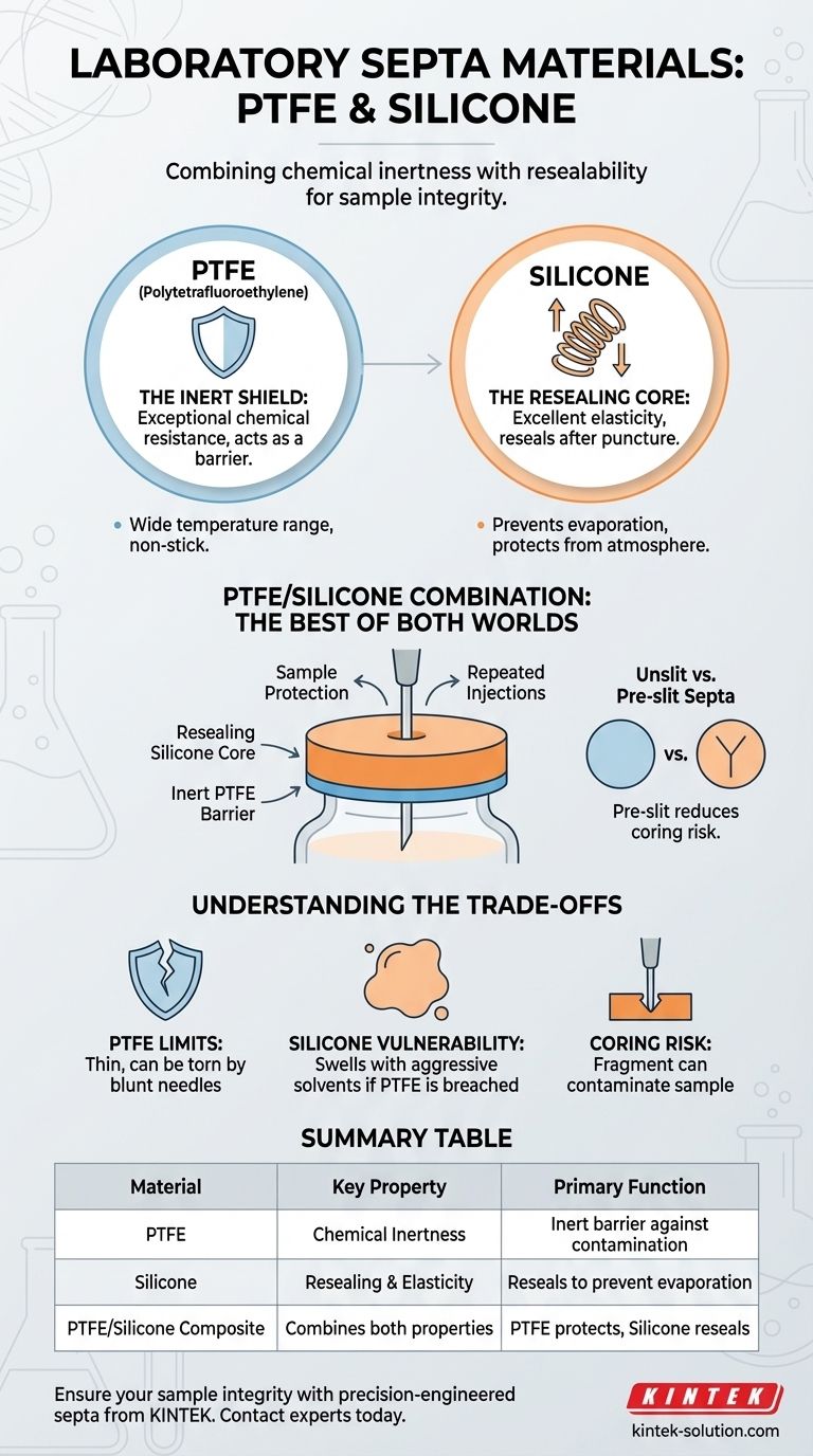 実験室で使用されるセプタの主な材料は何ですか？PTFE 対 シリコーンを解説 ビジュアルガイド