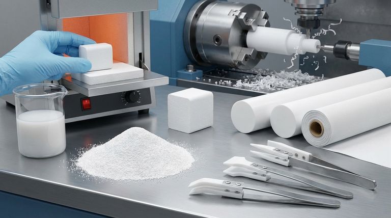 PTFE는 어떻게 가공되며 어떤 형태로 제공됩니까? 성형, 가공 및 코팅에 대한 이해