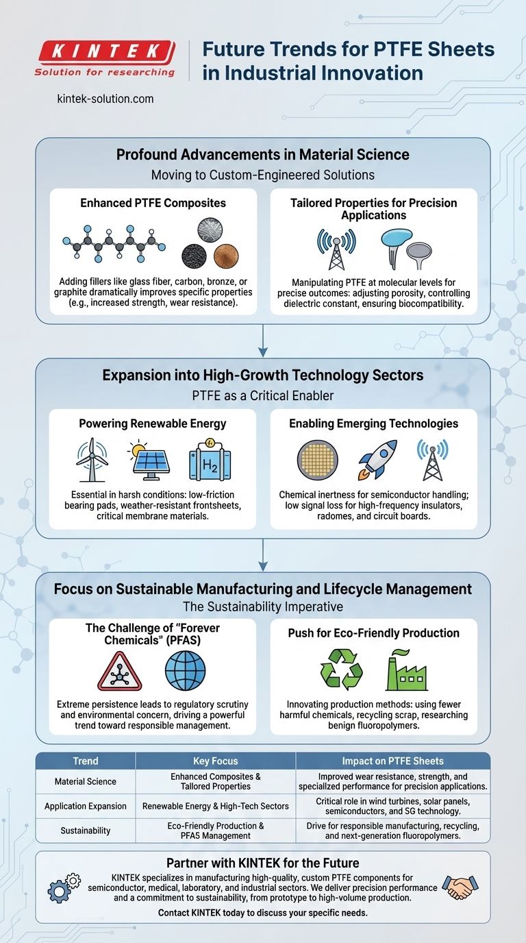 ما هي الاتجاهات المستقبلية لألواح PTFE في الابتكار الصناعي؟ من السلعة إلى الحلول المصممة خصيصًا دليل مرئي