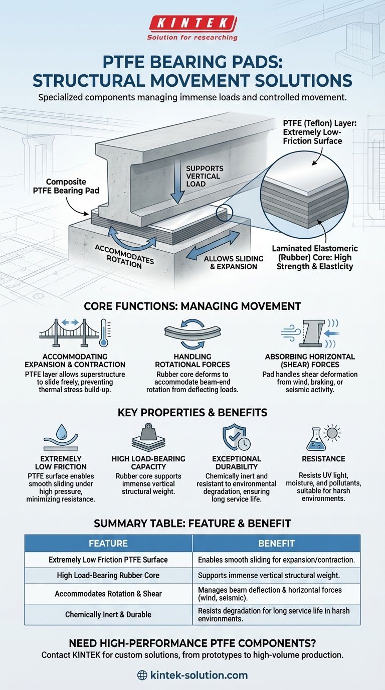 什么是聚四氟乙烯（PTFE）支座垫片？它们的主要特点是什么？低摩擦结构支撑的终极指南 图解指南