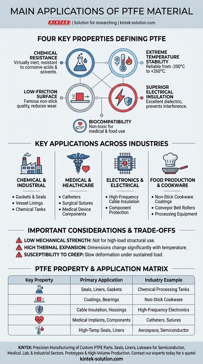 Quali sono le principali applicazioni del materiale PTFE? Sblocca prestazioni superiori nei settori più esigenti Guida Visiva
