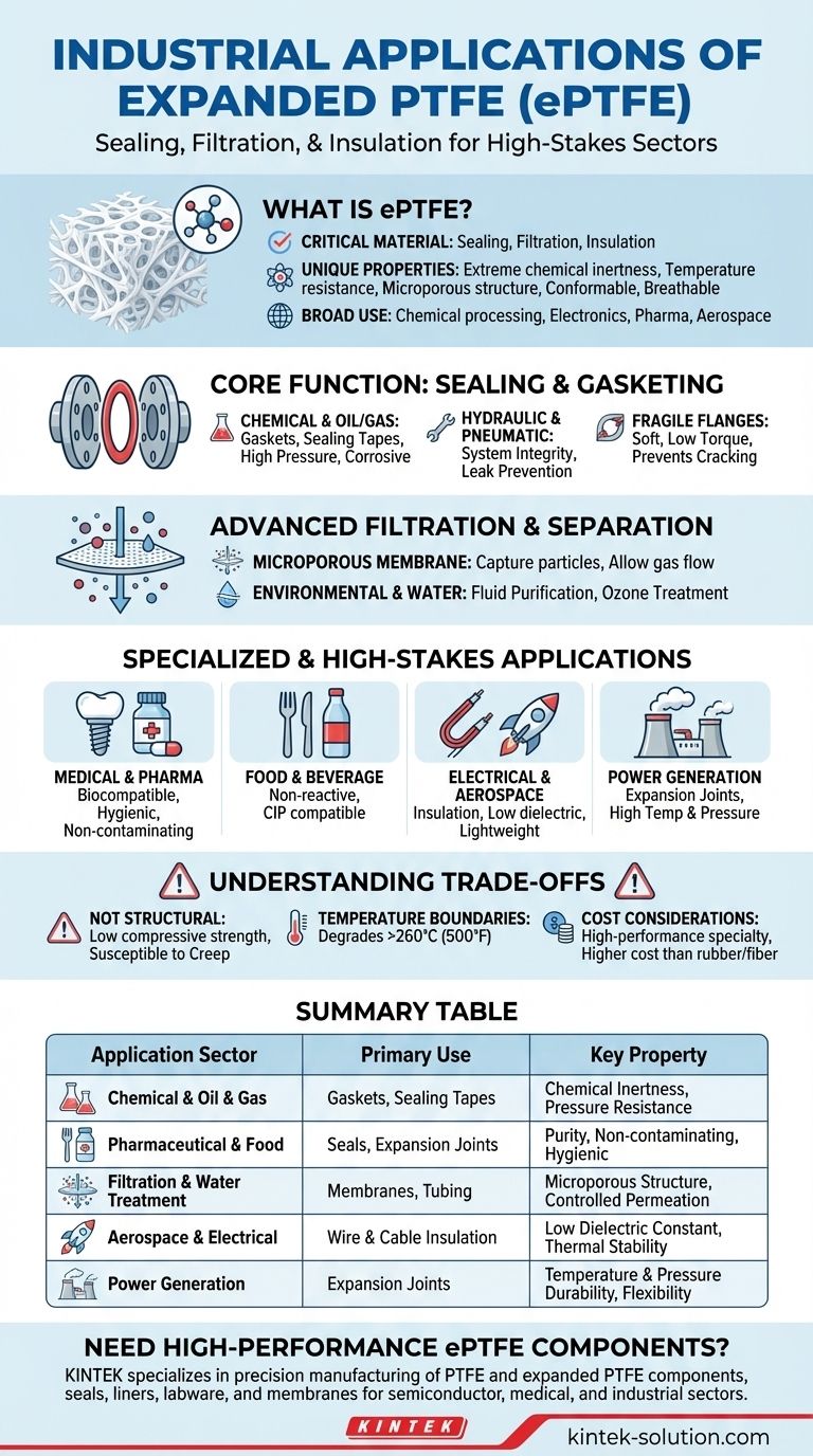 Quais aplicações industriais utilizam PTFE expandido? Soluções de Vedação, Filtragem e Isolamento Guia Visual