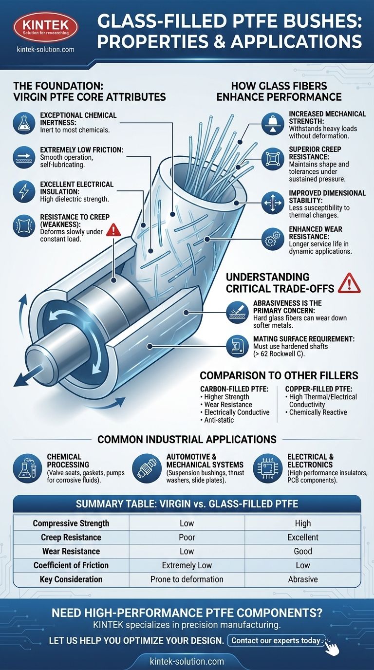 유리 섬유 충전 PTFE 부싱의 특성과 응용 분야는 무엇입니까? 강도 및 성능 향상 시각적 가이드