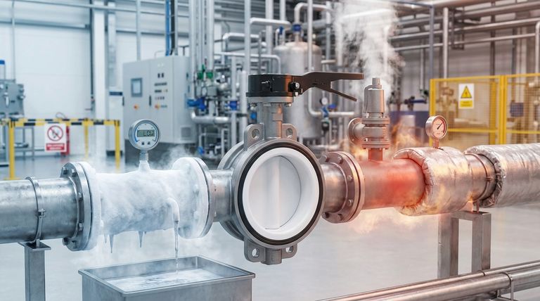 В каком температурном диапазоне могут работать клапаны с футеровкой из ПТФЭ? Обеспечение безопасной и надежной работы