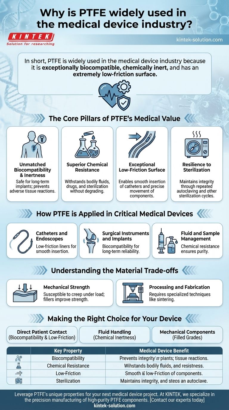 PTFE는 의료 기기 산업에서 널리 사용되는 이유는 무엇입니까? 생체 적합성 및 낮은 마찰력이 안전성을 높여주기 때문입니다. 시각적 가이드