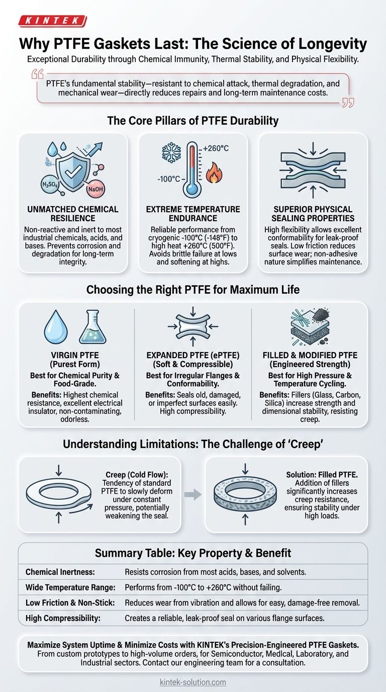Por que as gaxetas de PTFE têm uma longa vida útil? Alcance Durabilidade de Vedação Inigualável e Economia de Custos Guia Visual