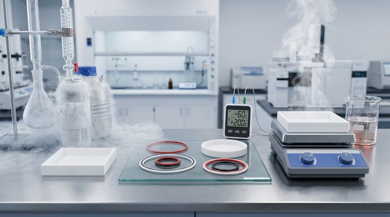 Qual faixa de temperatura os O-rings encapsulados em PTFE podem suportar? -60°C a 205°C, dependendo do núcleo