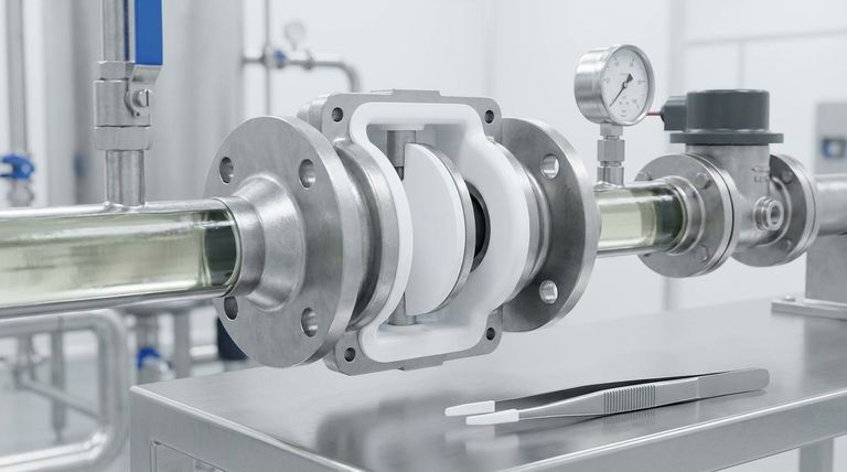 How does a PTFE lined dual plate check valve operate? Prevent Backflow in Corrosive & High-Purity Systems