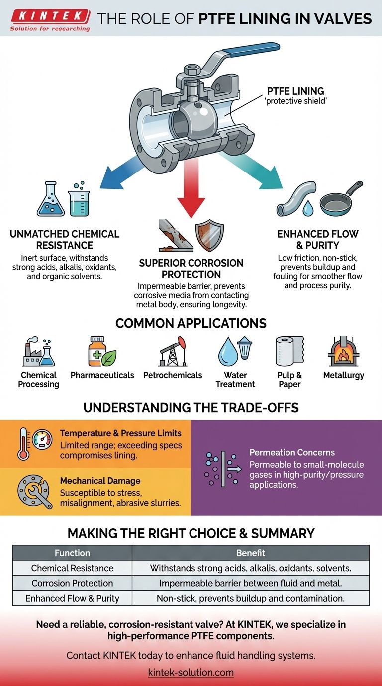 Quel rôle la doublure en PTFE joue-t-elle dans ces vannes ? Obtenez une résistance chimique et une pureté supérieures Guide Visuel