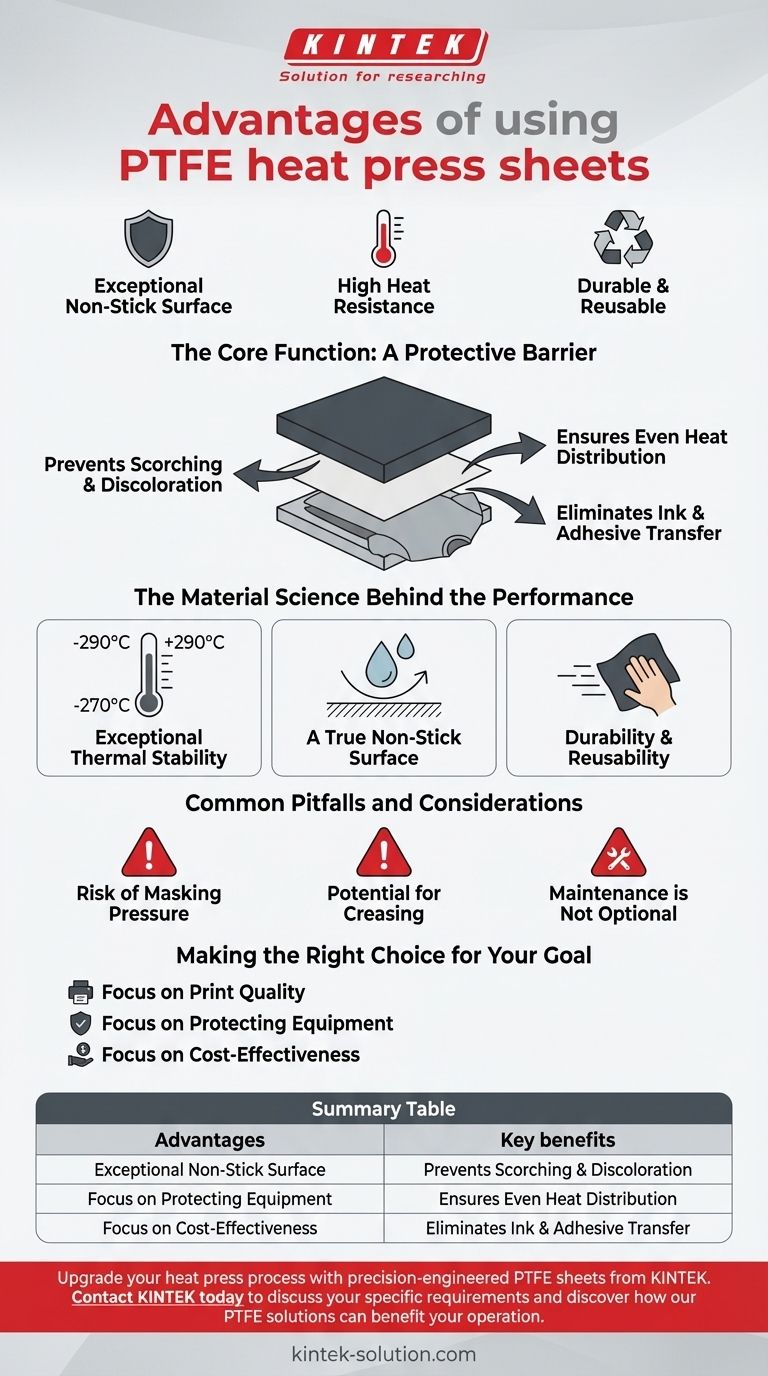 Quels sont les principaux avantages de l'utilisation de feuilles de presse à chaud en PTFE ? Obtenez des résultats impeccables et professionnels Guide Visuel