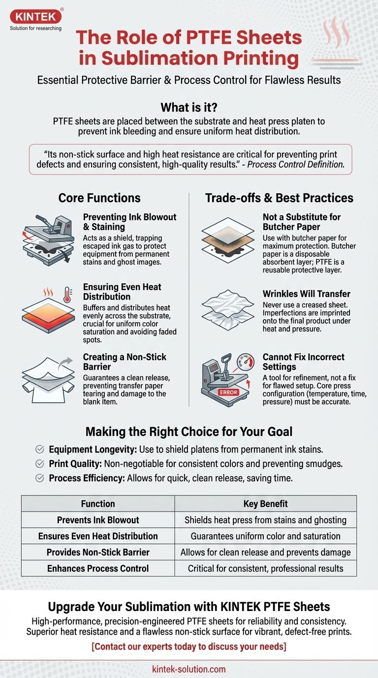 昇華プリントにおけるPTFEシートの役割とは？完璧でプロフェッショナルな結果を達成する ビジュアルガイド