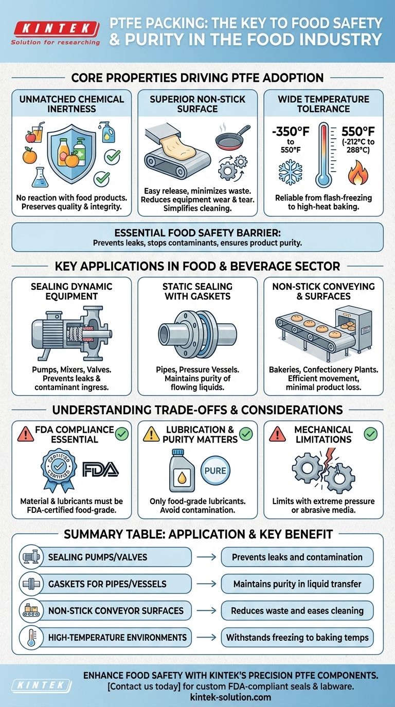 Como as gaxetas de PTFE são utilizadas na indústria alimentícia? Garantindo a Segurança Alimentar e a Eficiência Guia Visual
